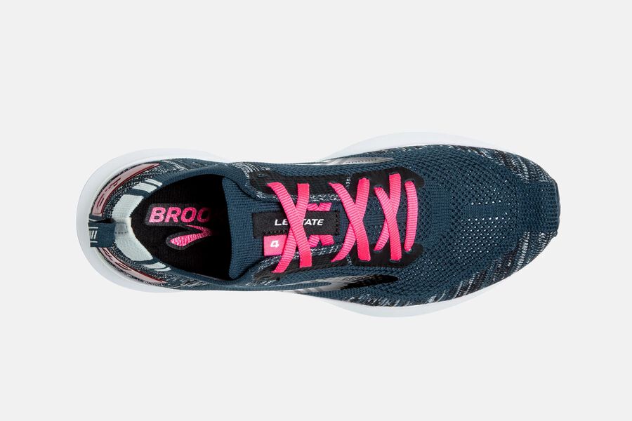 Brooks Israel Levitate 4 Road Running Shoes Womens - Navy/Black/Pink - FIW-839712